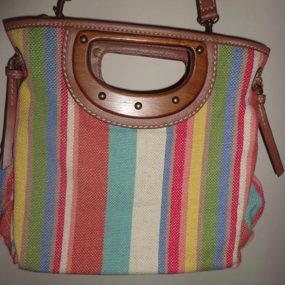 FOSSIL CROSSBODY STRIPES Rainbow PURSE - HAND BAG - Picture 16 of 16